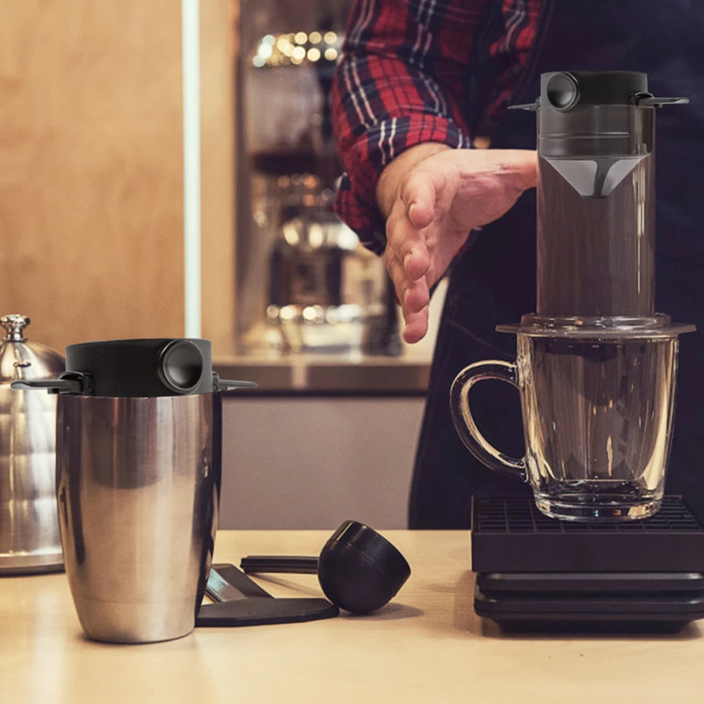 Кофеварка Pour Over Портативная Складная из нержавеющей стали легкая в чистке для