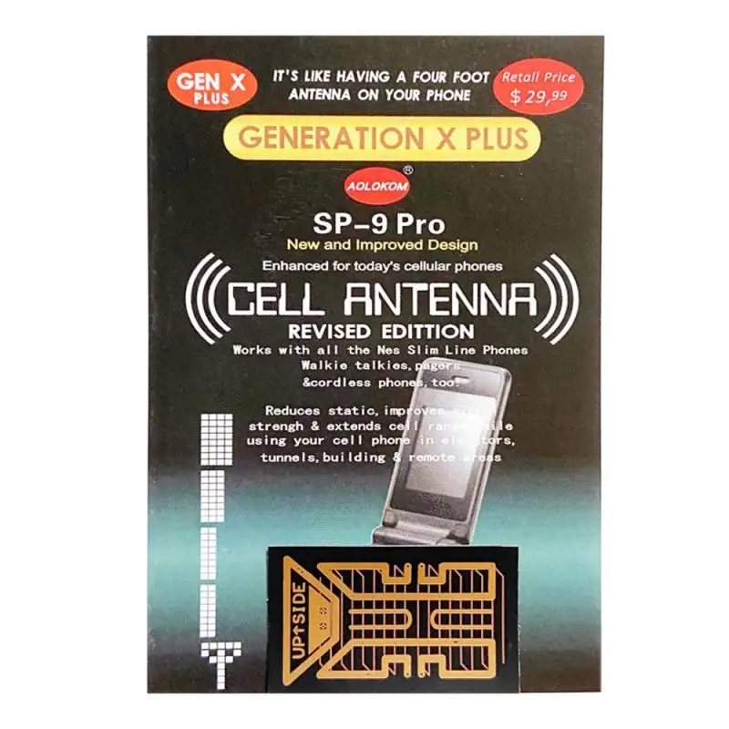 

2/4/6PCS Shiny Gold Portable Signal Enhancement Sticker Antenna Enhancers Are More Robust Yagi Antenna Signal Enhancer