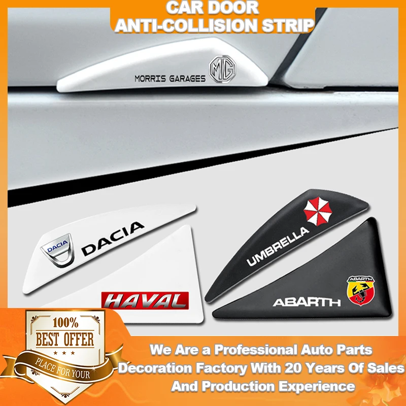 

4Pcs Silicone Car Door Corner Stickers For Lada Vesta Kalina 2 Xray Cross Priora 2101 Niva Samara Granta Largus 2112 Accessories