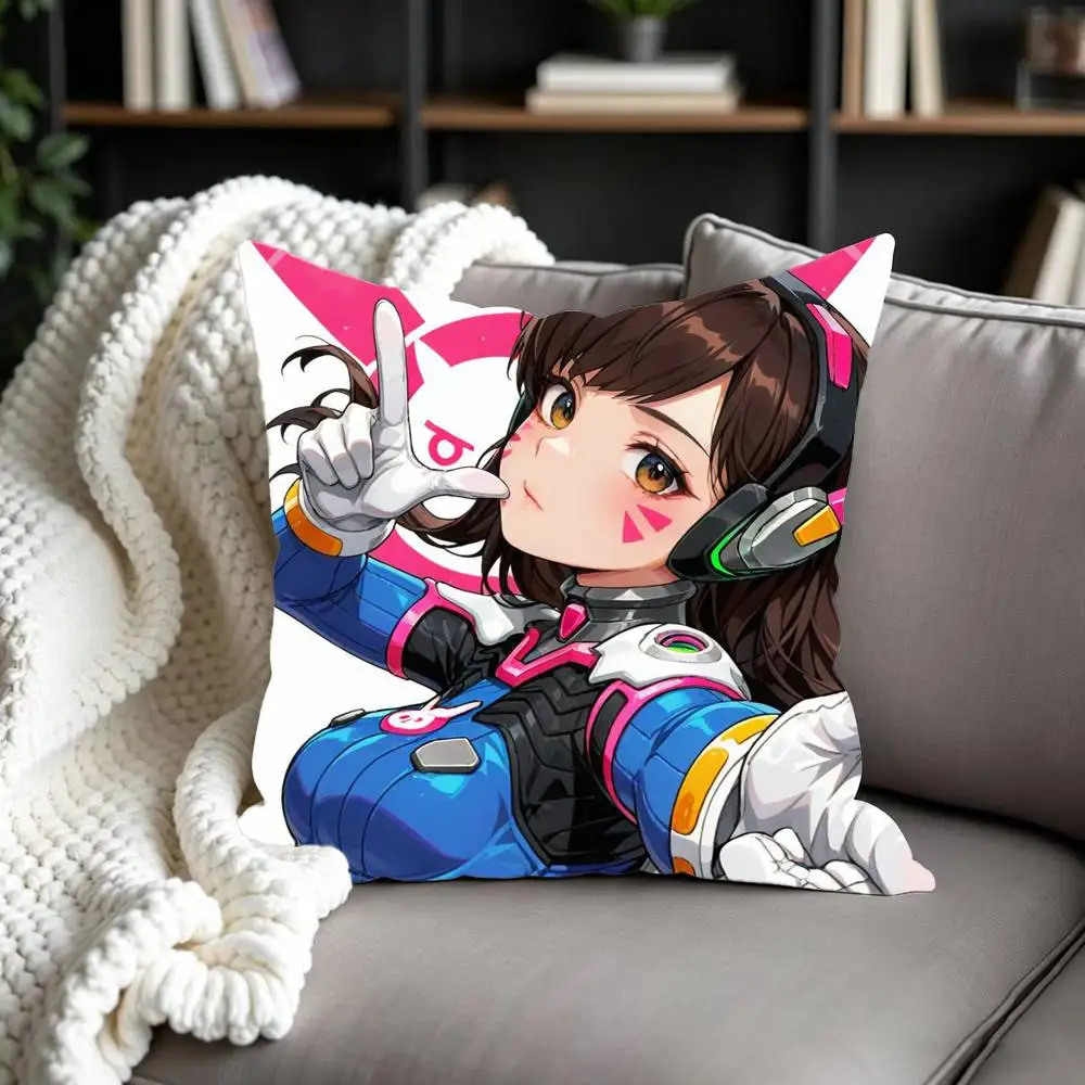 Фото Наволочка с двусторонним принтом Pop Game O-Overwatch для дивана, гостиной, домашнего офиса, декоративный защитный чехол №4