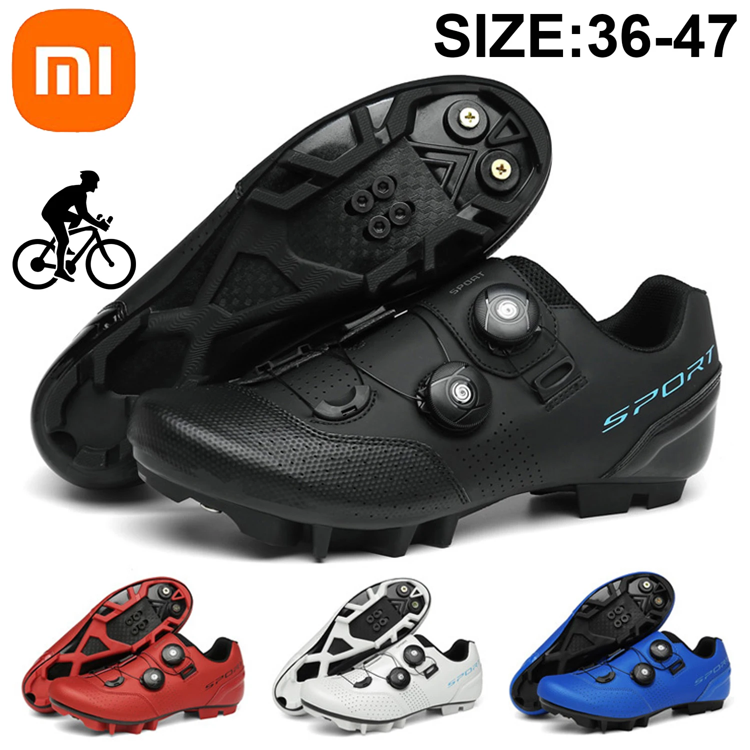 

Кроссовки велосипедные Xiaomi для мужчин и женщин, скоростные сникерсы на плоской подошве, обувь для горных велосипедов, SPD дорожные