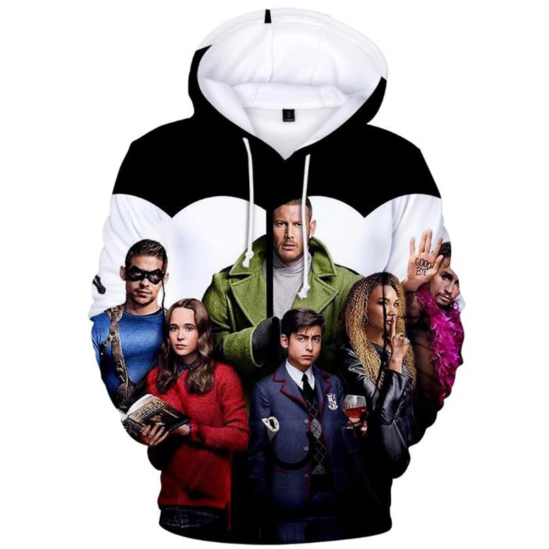 

2023 The Umbrella Academy 3D Print Oversized Women Men Hoodies TV Long Sleeve Sweatshirts Streetwear Plus Size Pullover Coat