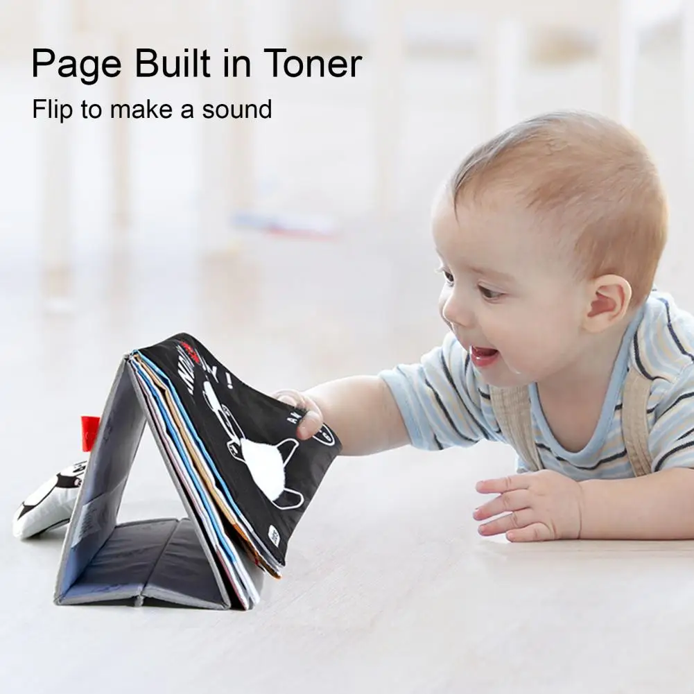 

Safe Infant Book Toy Washable Baby Cloth Book Cute Panda Baby Cloth Book Soft Sensory Toy Color Cognition