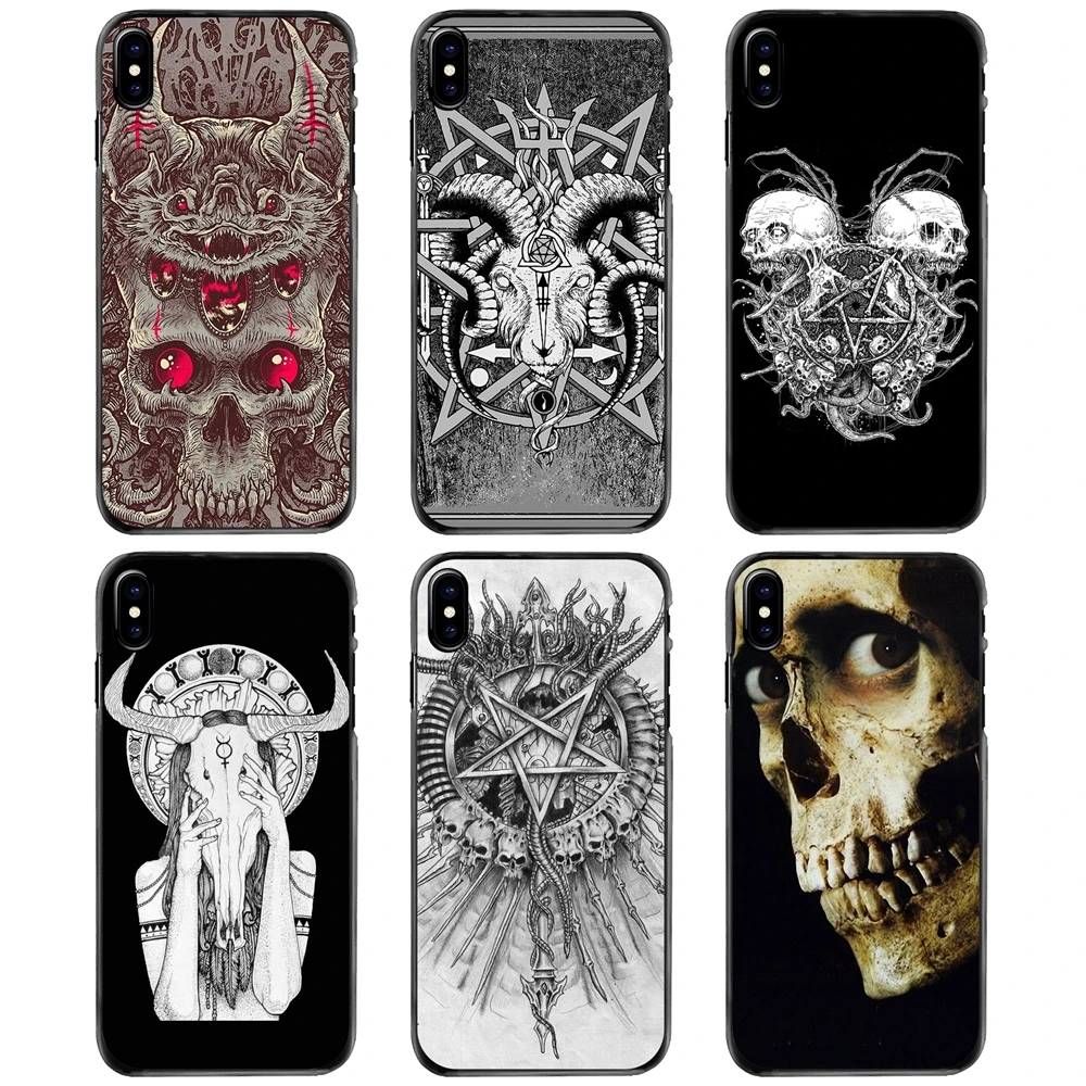 

Hard Phone Cover Case Satanic Skull For Apple iPhone 11 12 13 14 Pro MAX Mini 5 5S SE 6 6S 7 8 Plus 10 X XR XS