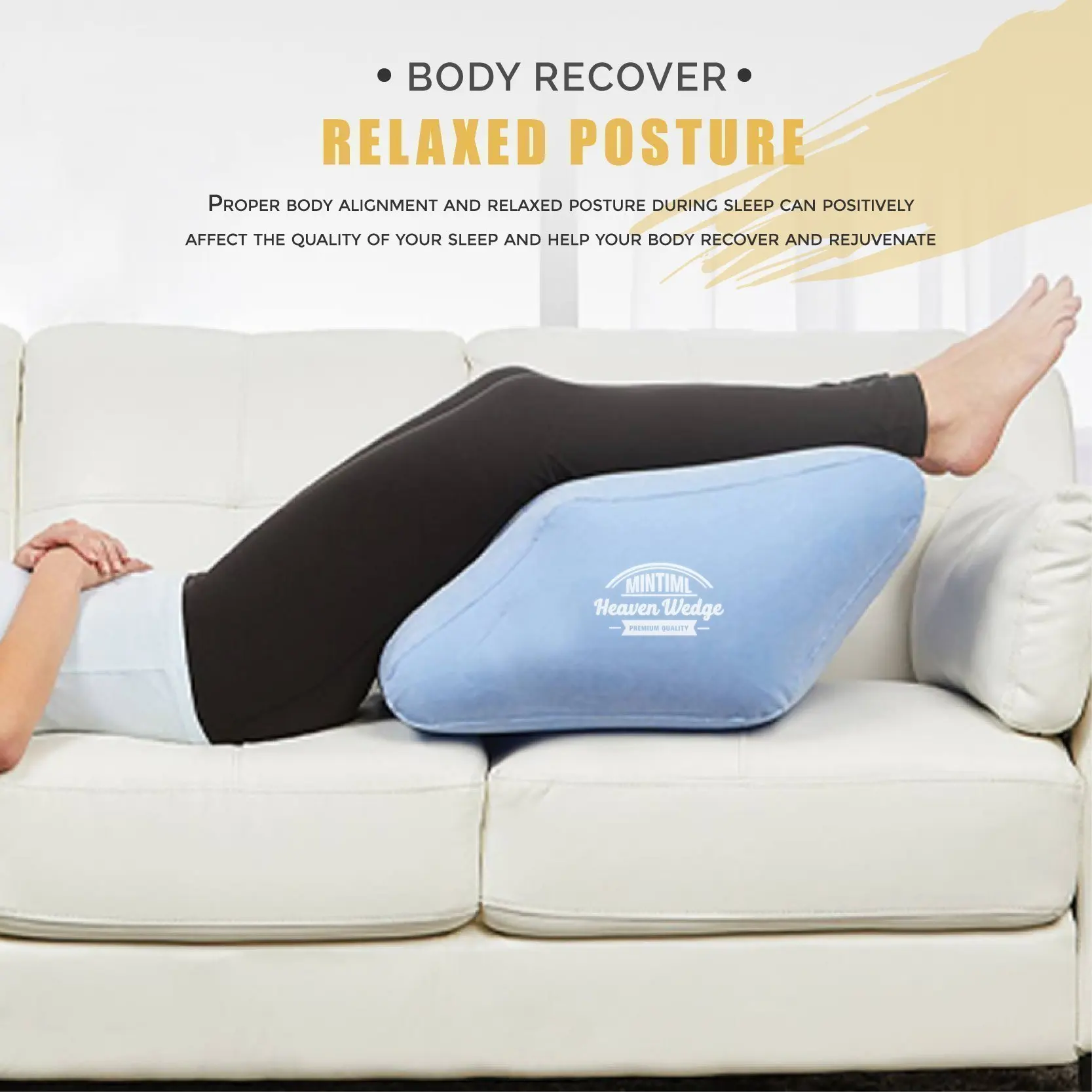 

1pcs Portable Inflatable Elevation Wedge Leg Foot Pillow For Sleeping Knee Support Cushion Between The Legs With Drop shipping