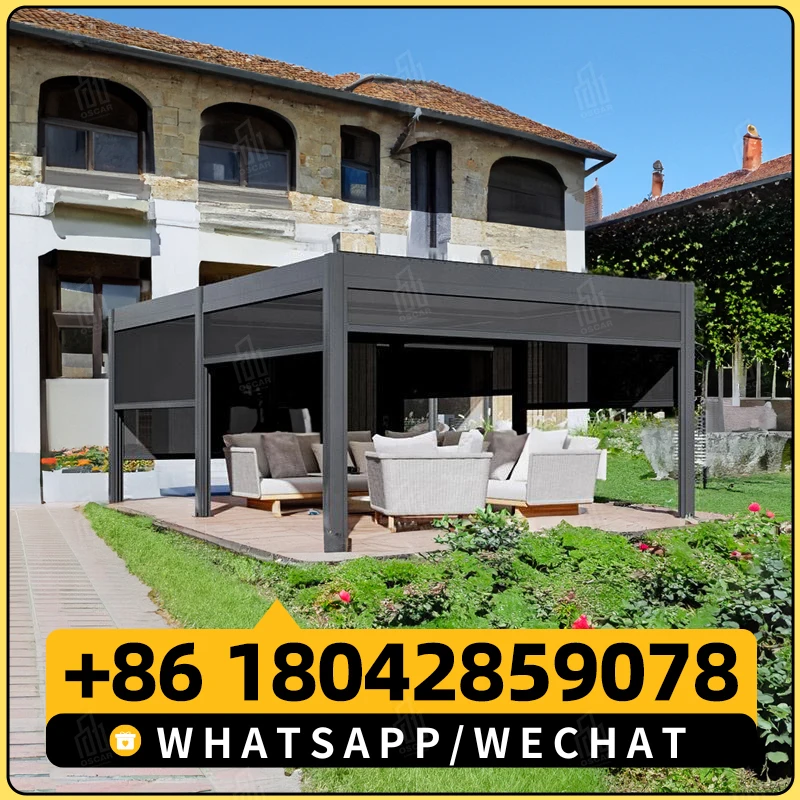 Gazebos новый дизайн роскошная круглая беседка павильон водонепроницаемая с