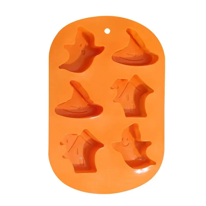 

Witch Hat Chocolate Mold 3D Chocolate Molds Ghost Witch Hat Shape Fondant Chocolate Moulds For DIY Craft Cupcake Cake Topper