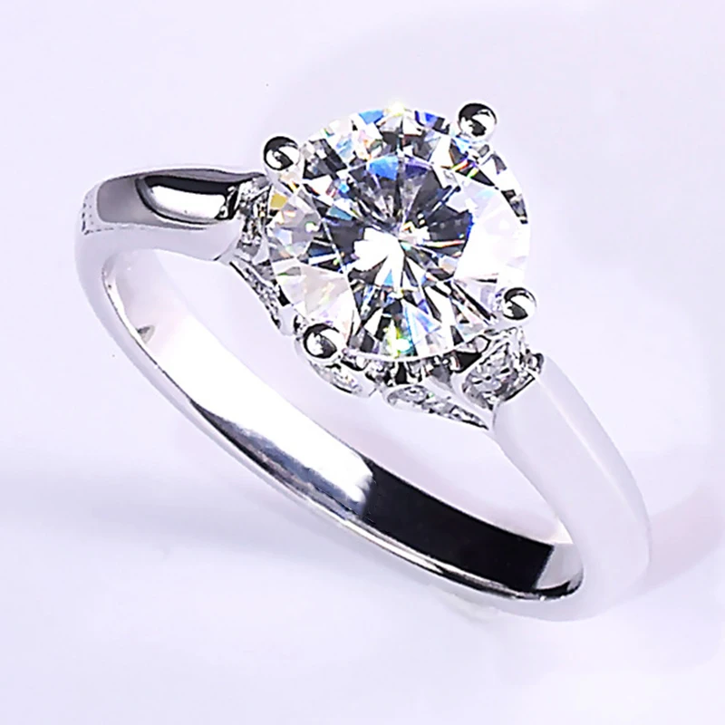 

Angel White Swan Wing Shape Women Rings 925 Sterling Silver Luxury Elegant Cute Engagement Wedding Party Gift for Girlfriend