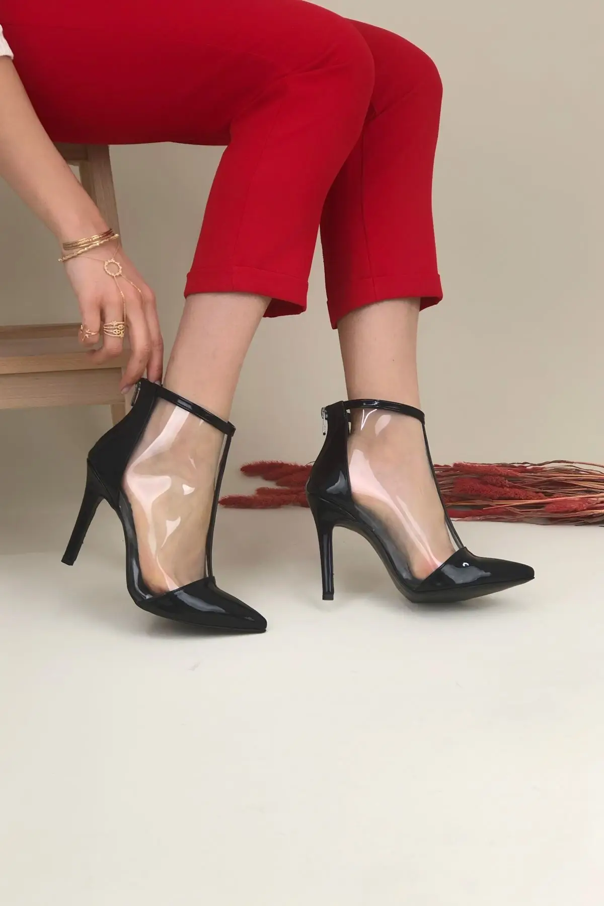 

Women's Fashion Handmade Special Patent Leather High Heels Shoes