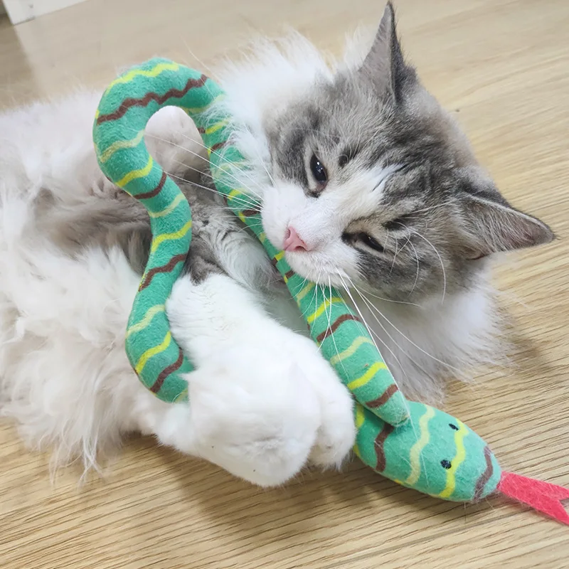 

MPK New Series Catnip Toys Cat Toys With Real Dried Catmint Fillings Snake Shape