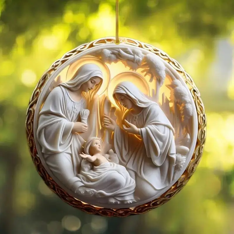 

Рождественская сцена из акрила