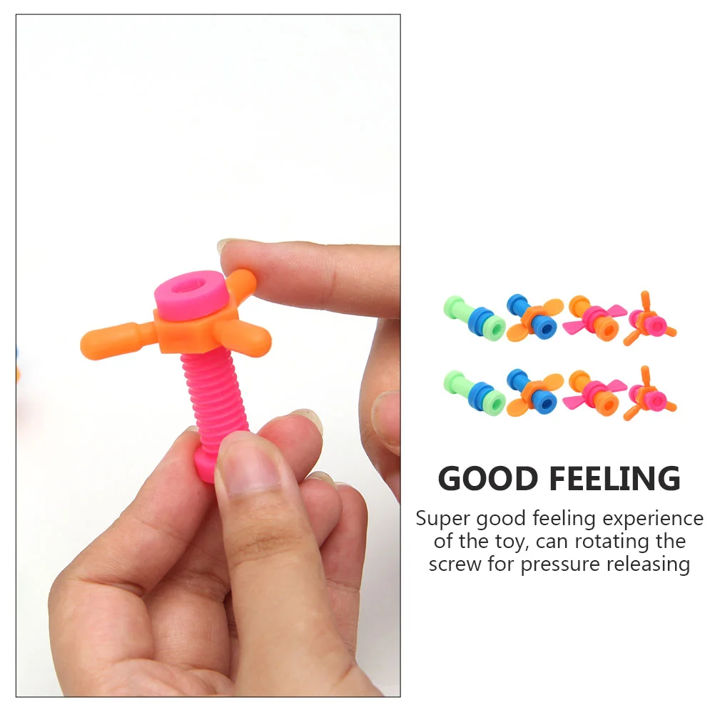8 шт. вращающийся винт для снятия давления красочные игрушки тверкинг