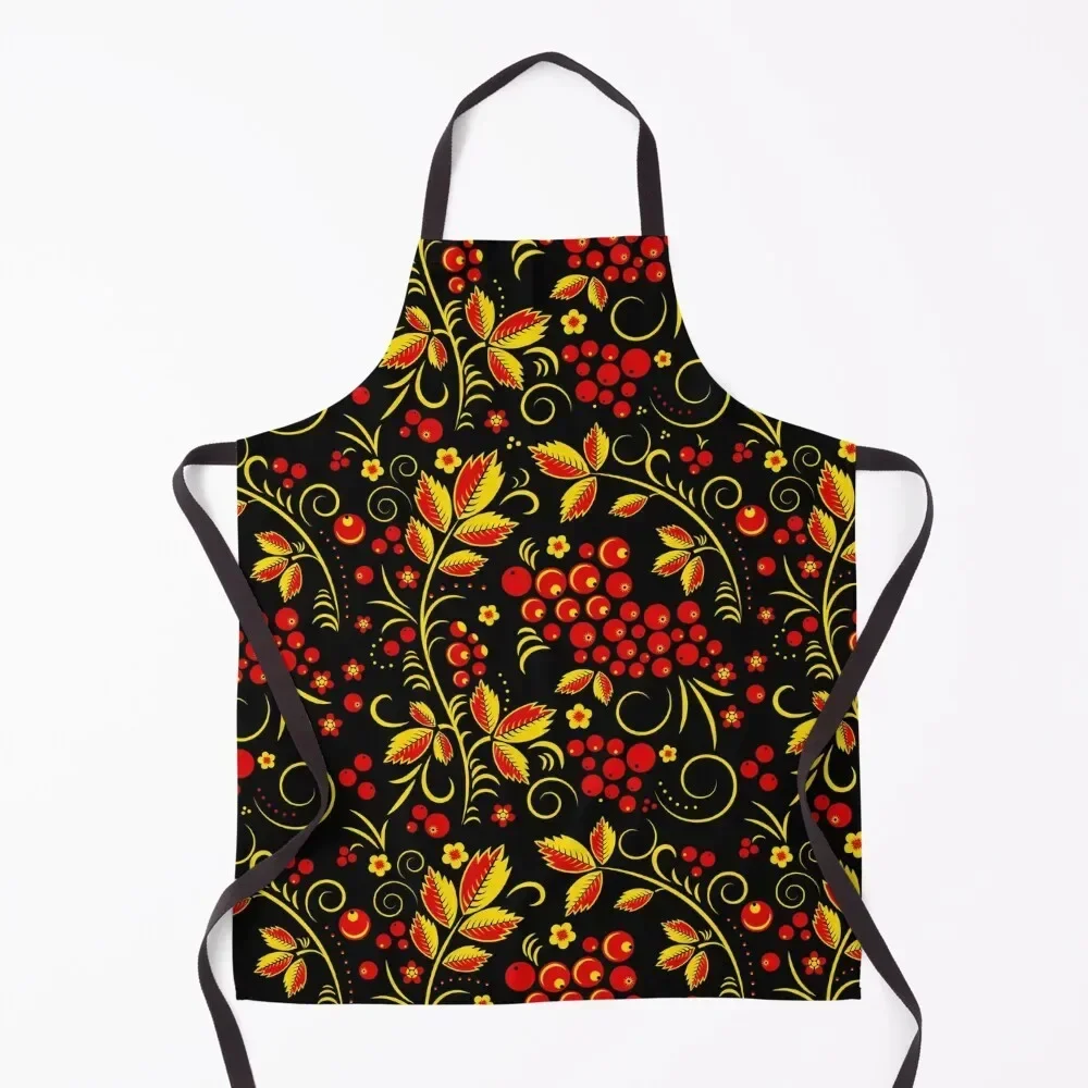 Фартук Хохлома униформа шеф-повара женский фартук для женщин