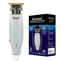 original kemei cordless professional beard body hair trimmer for men grooming hair clipper washable haircut machine lithium ion