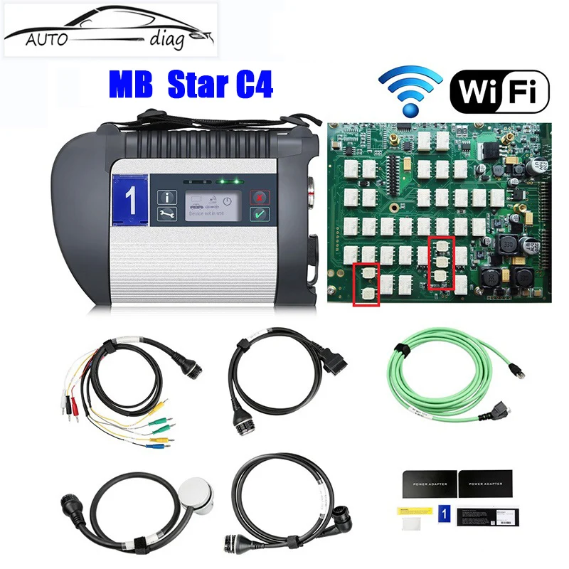 Top Quality Original PCB WIFI MB STAR C4 SD CONNECT For Merce Ben Diagnosis Tools For Car And Truck Support WIFI Unlimited