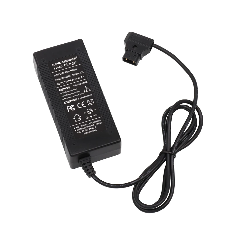 Фото Зарядное устройство D-Tap Li-ion 16.8V 3A для аккумуляторных блоков 4S V-Mount/V-Lock для видеокамер и фотоаппаратов, адаптер питания D-Tap №2