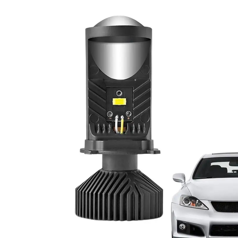 Car Headlight Replacement Portable Y9/Y6D Bright H4 Dual Lens Fish Eyes Light Automotive LED Headlights Dust-proof Motorcycle