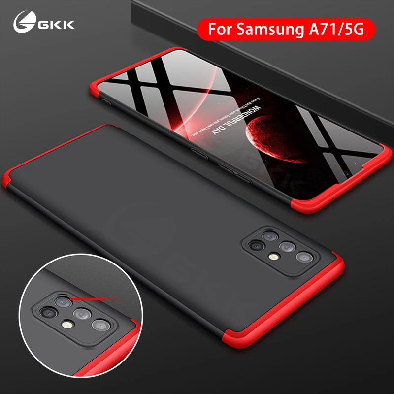 

Защитный жесткий матовый чехол GKK для Samsung Galaxy A50, A51, A70, A71, искусственный чехол, противоударный чехол с защитой от отпечатков пальцев для Samsung ...