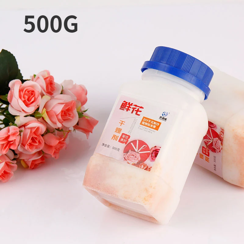 

Reusable Drying Non-toxic Flower Sand Gel Silica Gel 500g Absorbers Flower Silica For Craft Moisture Desiccant Crystals