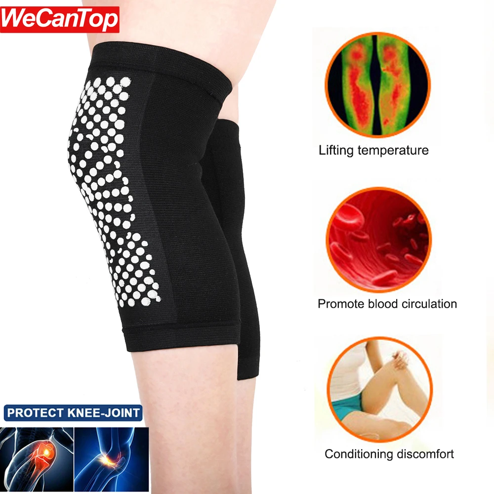 

1Pair Self Heating Support KneePad Knee Brace Warm for Arthritis Joint Pain Relief Injury Recovery Belt Knee Massager Leg Warmer