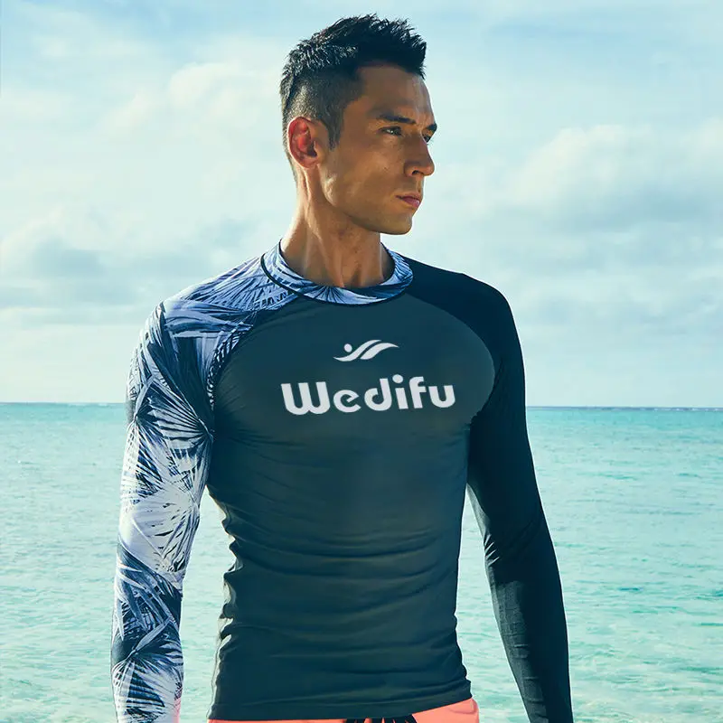 

Beach Jellyfish Clothing Men's Sunscreen Swimsuit Diving Suit Split Quick-drying Long-sleeved Trousers Surfing Snorkeling Short