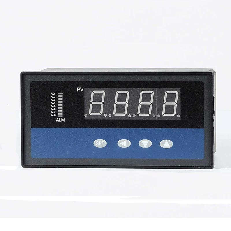 Controlador de temperatura de entrada de sensor CU50,PT100,K,E,J,T,0-10V,4-20mA con termostato de salida de alarma de 5 vías con salida de alarma múltiple