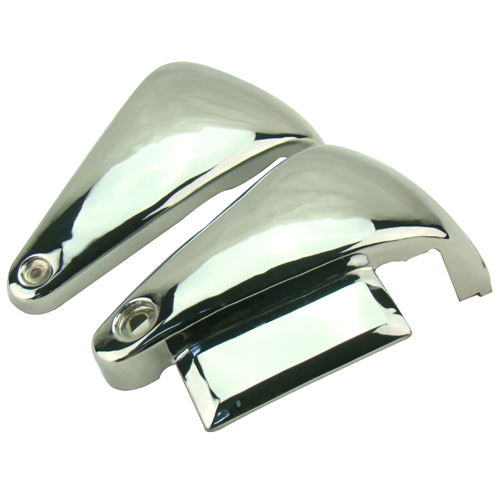 2 шт. боковая крышка аккумулятора мотоцикла для Kawasaki Vulcan VN800A Custom VN800 Classic 1995-2016 хром