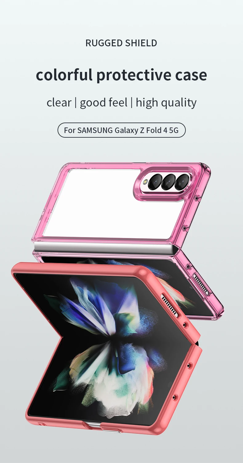 

10 шт./лот разноцветный противоударный чехол с подставкой для телефона Samsung Z Fold 4 5G