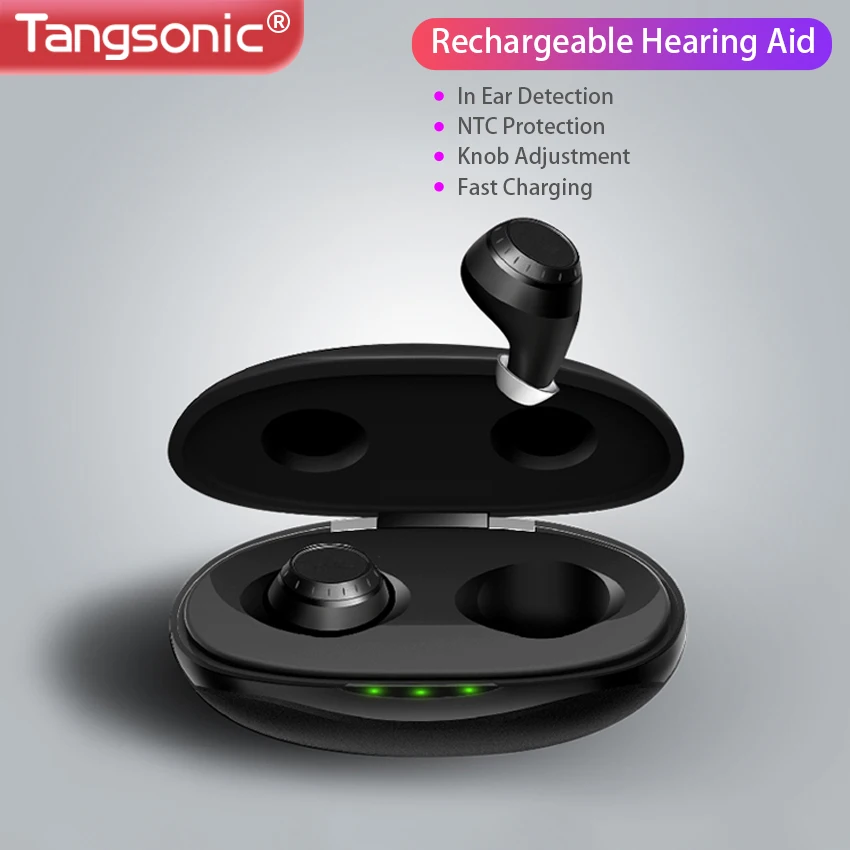 

Tangsonic Digital in Ear Hearing Aid Sound Amplifier Rechargeable For Deaf Men Deafness Adults Seniors Elderly Noise Reduction