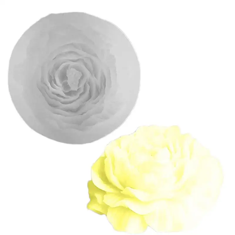 

Peony Candle Molds Silicone Resin Peony Flower Silicone Chocolate Mould Flower Molds For Cake Decorating Cupcake Topper