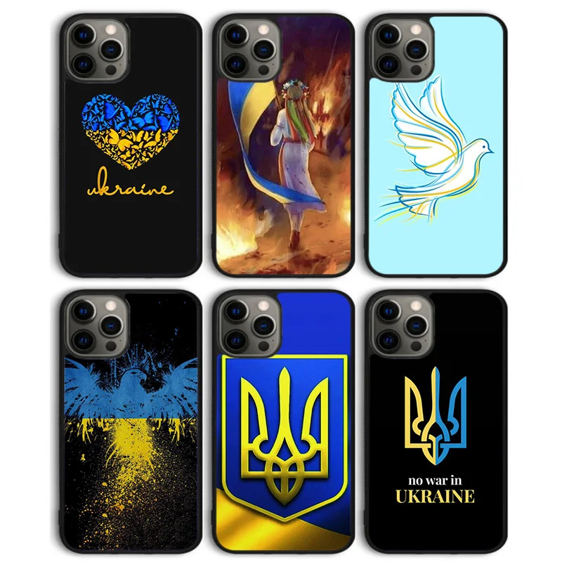 Чехол для телефона с украинским флагом iPhone 5 SE 2020 6 7 8 plus X XR XS 11 12 13 pro max Samsung Galaxy S8 S9 S10