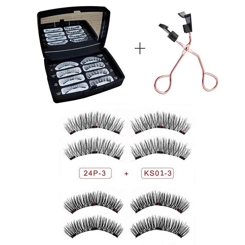 

2022 Hot Magnet False Eyelashes Natural Dense Realistic Mink Eyelashes Extended Long Eyelashes Magnetic