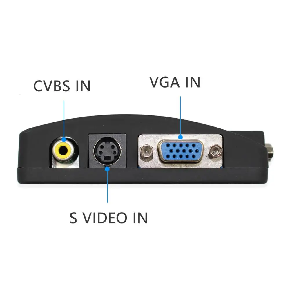 Преобразователь BNC-VGA переходник с AV на VGA CVBS S для ПК камеры DVD DVR | Безопасность и