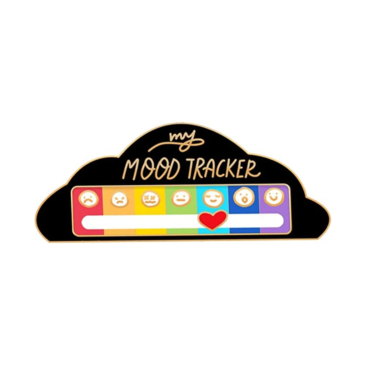 

Social Battery Pin - Enamel Mood Pin Funny Enamel Emotional Pin 7 Day A Week Aesthetic Brooch,2PCS Cloud (Black, White)