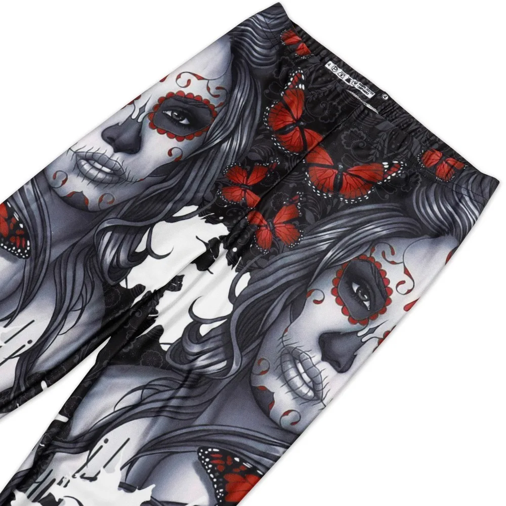 Оптовая продажа женские леггинсы Teanoon с 3d-рисунком мексиканского черепа