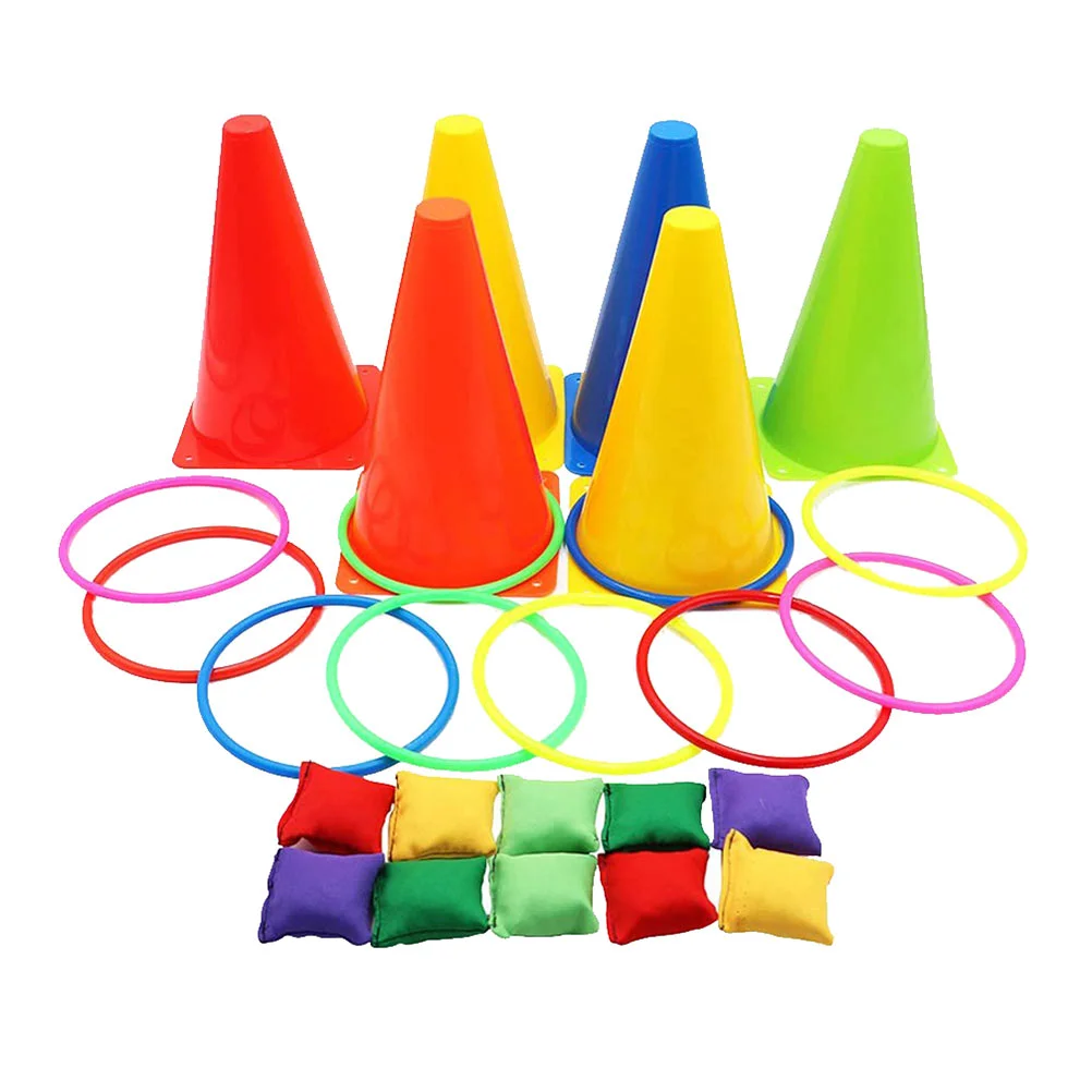 

Outdoor Kids Toys Ring Toss Educational Plaything Bean Bags Game Puzzle Throwing Fabric Child