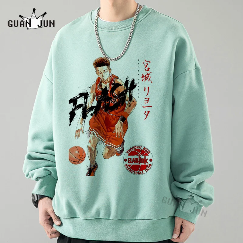 Японская мода аниме Slam Dunk Sakuragi уличная одежда Спортивная Толстовка для мужчин и