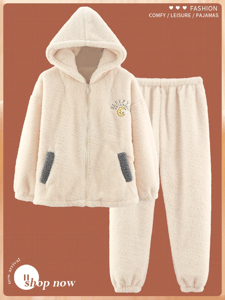 Пижамы осенне-зимние женские из кораллового флиса на флисовой подкладке