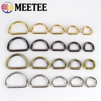 1020pcs 13172025323850mm metal buckles for bag strap webbing d ring clasp adjuster handbag connector hook diy accessories