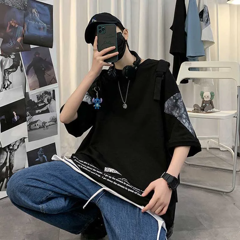 Модные повседневные футболки с круглым вырезом и коротким рукавом принтом