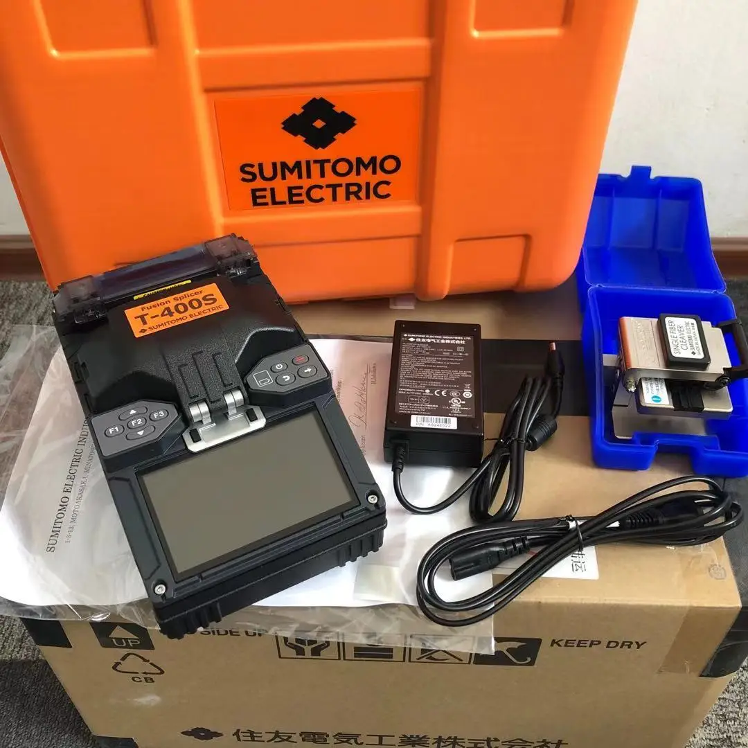 Japan Original Sumitomo T-400S Fiber Fusion Splicer /welding Machine Single Core FTTH Fiber Splicing Machine English Version
