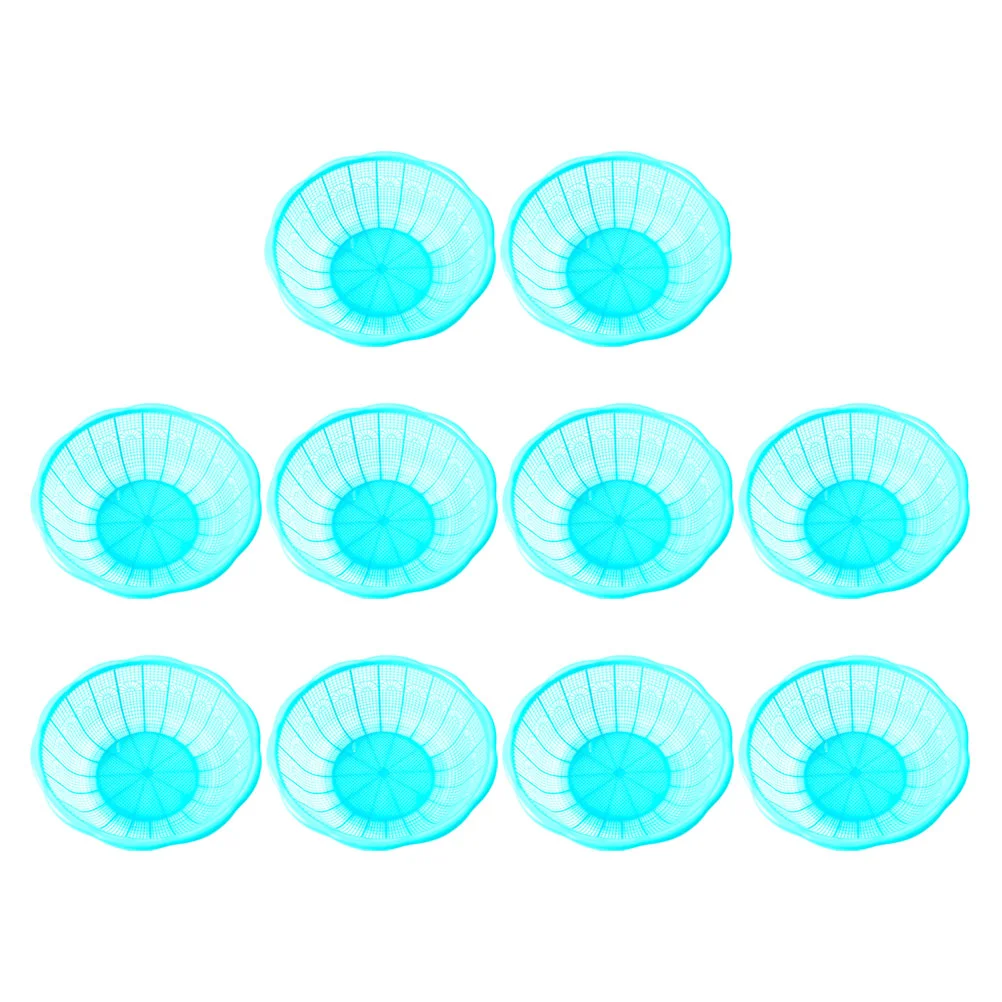 

10pcs Fruit Washing Basket Rice Washing Basket Vegetables Cleaning Basket Kitchen Gadget
