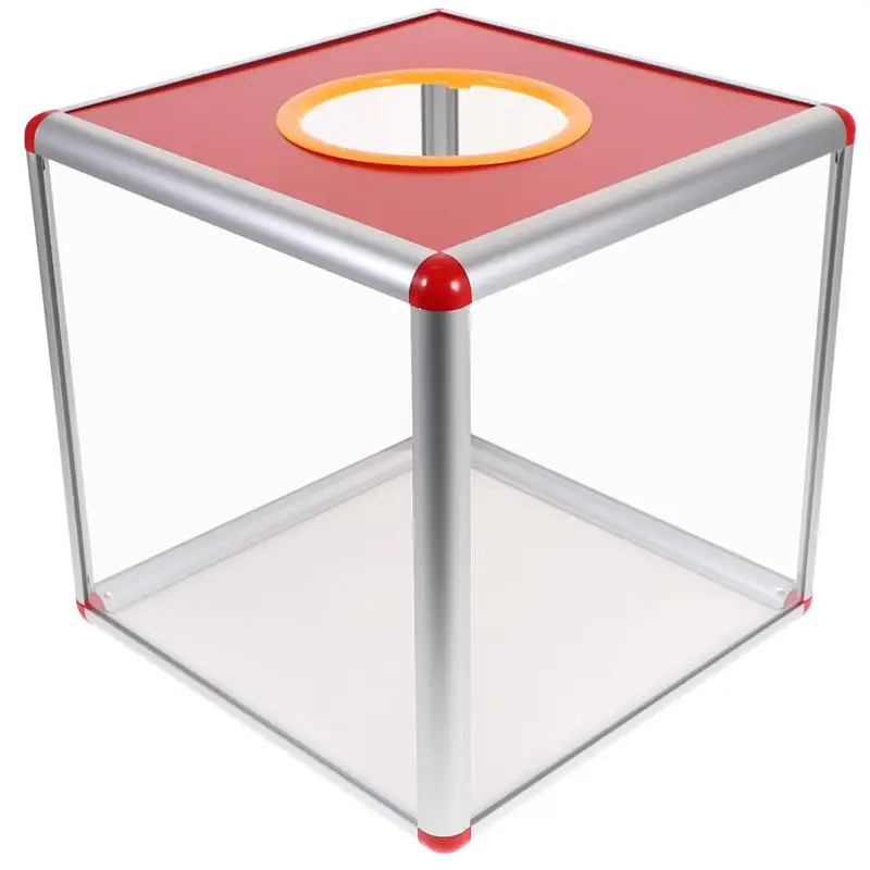 

Lottery Box Raffle Boxes Lottery Ticket Holders Lucky Draw Box MDF Red Donation Box Ballot Box for Office Wedding Slot Holder