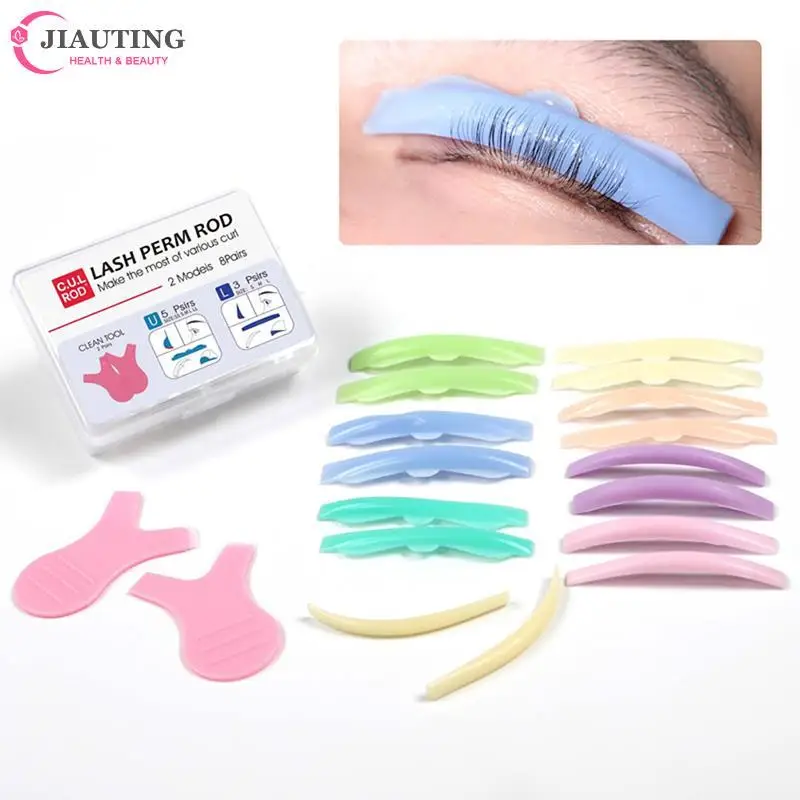 

3/5/7/8/10pairs Eyelash Perming Silicone Pad Eyelash Rollers Patch Curler Rod Reusable Lash Lift Shield Pad For Lash Extension