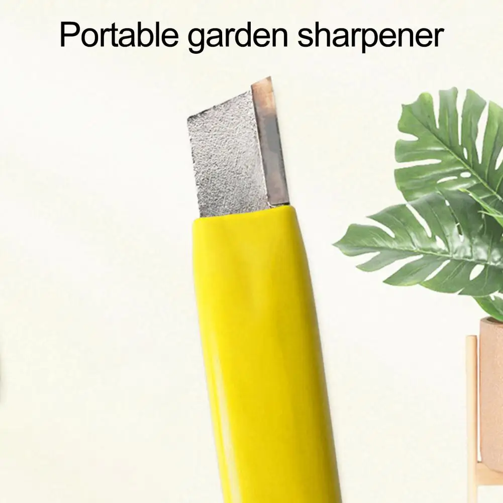 

Useful Polishing Blade Labor-saving Outdoor Handheld Shear Scissors Sharpener Portable Garden Shear Sharpener Kitchen Supply