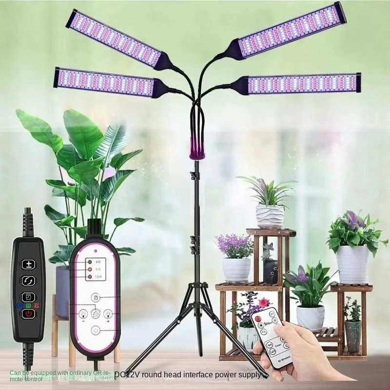 Led Plant Growth Lamp 12v Supplementary Light Clip Dimming Timing Seedling Imitation Sunlight Growth Lamp Greenhouse Plants Grow