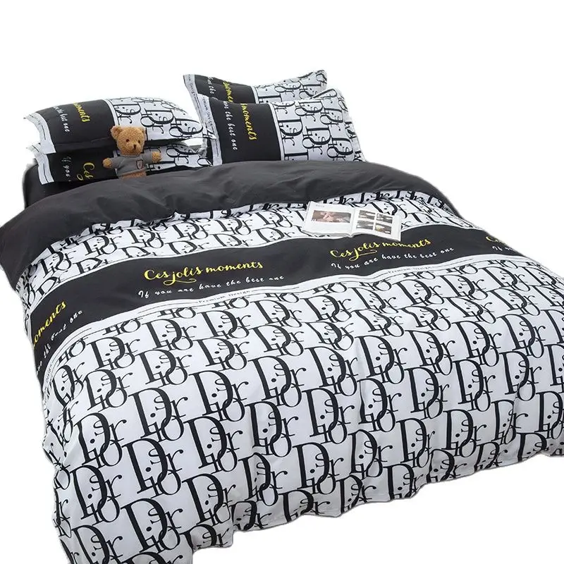 

2022 Luxury Color Printed Bedding Set Comfortable Duvet Cover Bedroom