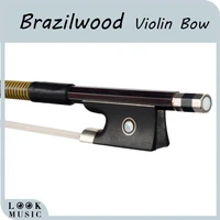 44 brazilwood violin bow round stick ebony frog bow fiddle bow well balance