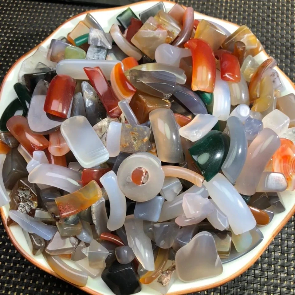 500G Natural Color Agate Original Chalcedony Big Stone Polishing Seed Fish Tank Flower Pot Carving DIY Decorate Ornaments