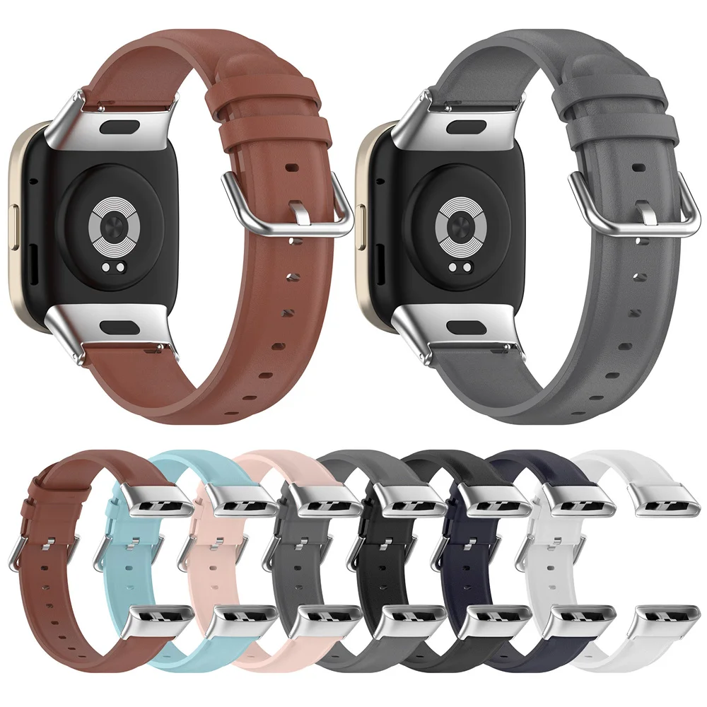 

2023 New Leather Watch Strap With Multi Color Option Round Tail Smart Watch Strap For Redmi Watch3/Mi Watch Lite3 5.5-8.7 Inches